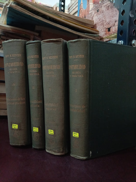 CONTABILIDAD TEORIA Y PRACTICA POR ROY B. KESTER USADO CONTÁ LITERARIO 305