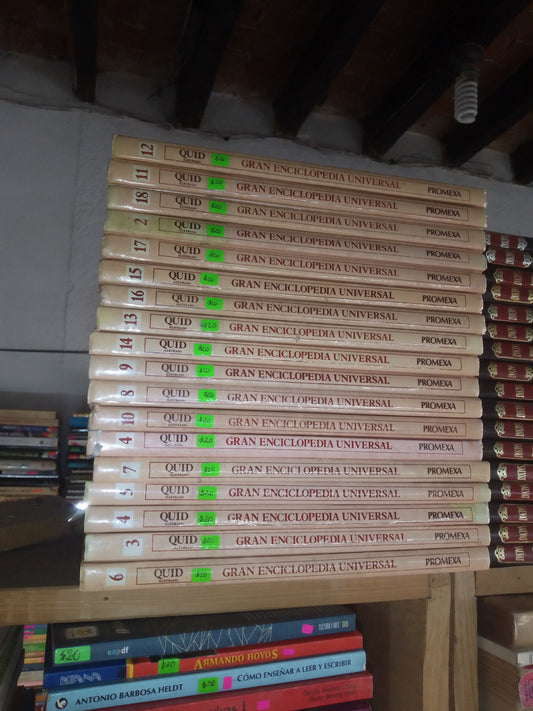 GRAN ENCICLOPEDIA UNIVERSAL QUID ILUSTRADA 18 VOLÚMENES/$20 C/U (VARIOS AUTORES) USADO ENCICLOPEDIAS LITERARIO 207