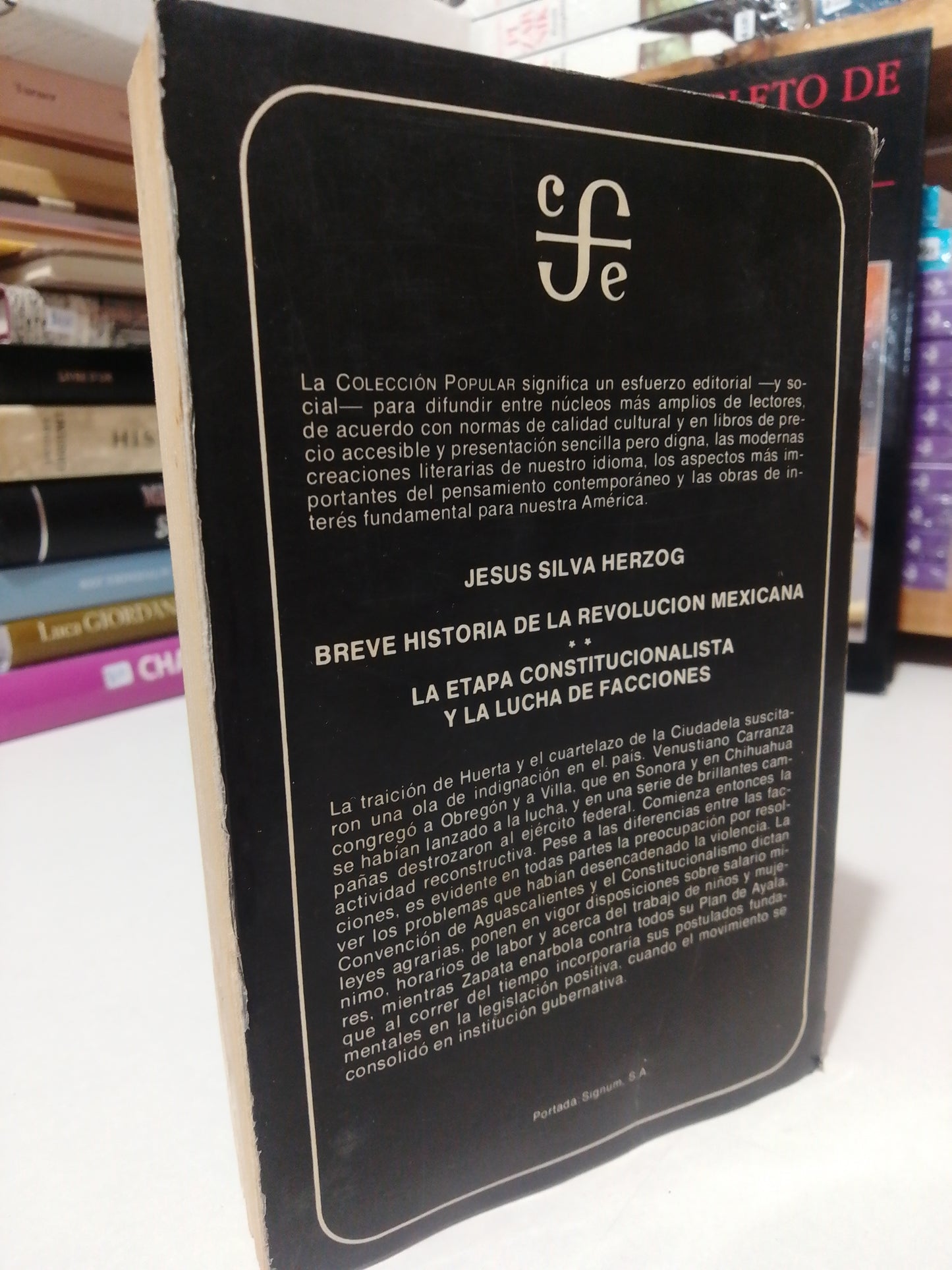 BREVE HISTORIA DE LA REVOLUCION MEXICANA POR JESUS SILVA HERZOG USADO HISTORIA JUAN