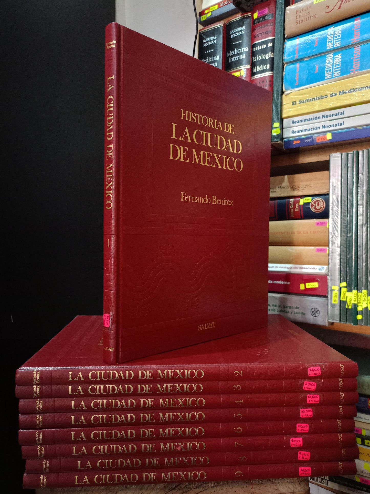 HISTORIA DE LA CIUDAD DE MÉXICO (9 TOMOS) POR FERNANDO BENÍTEZ USADO HISTORIA LITERARIO 305