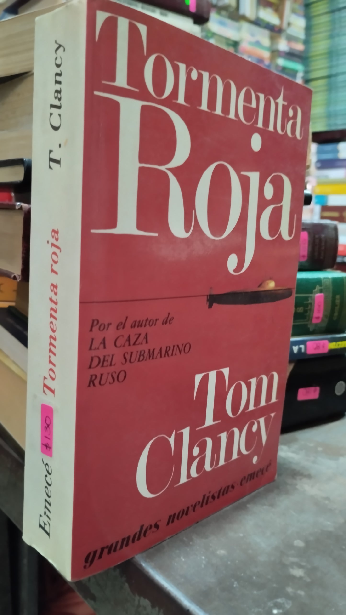 TORMENTA ROJA POR TOM CLANCY LIBRO USADO NOVELAS ALDAMA