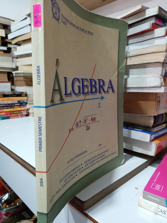 ALGEBRA PRIMER SEMESTRE DE PREPARATORIA 2004 POR AUTORES VARIOS USADO MATEMÁTICAS JUÁREZ