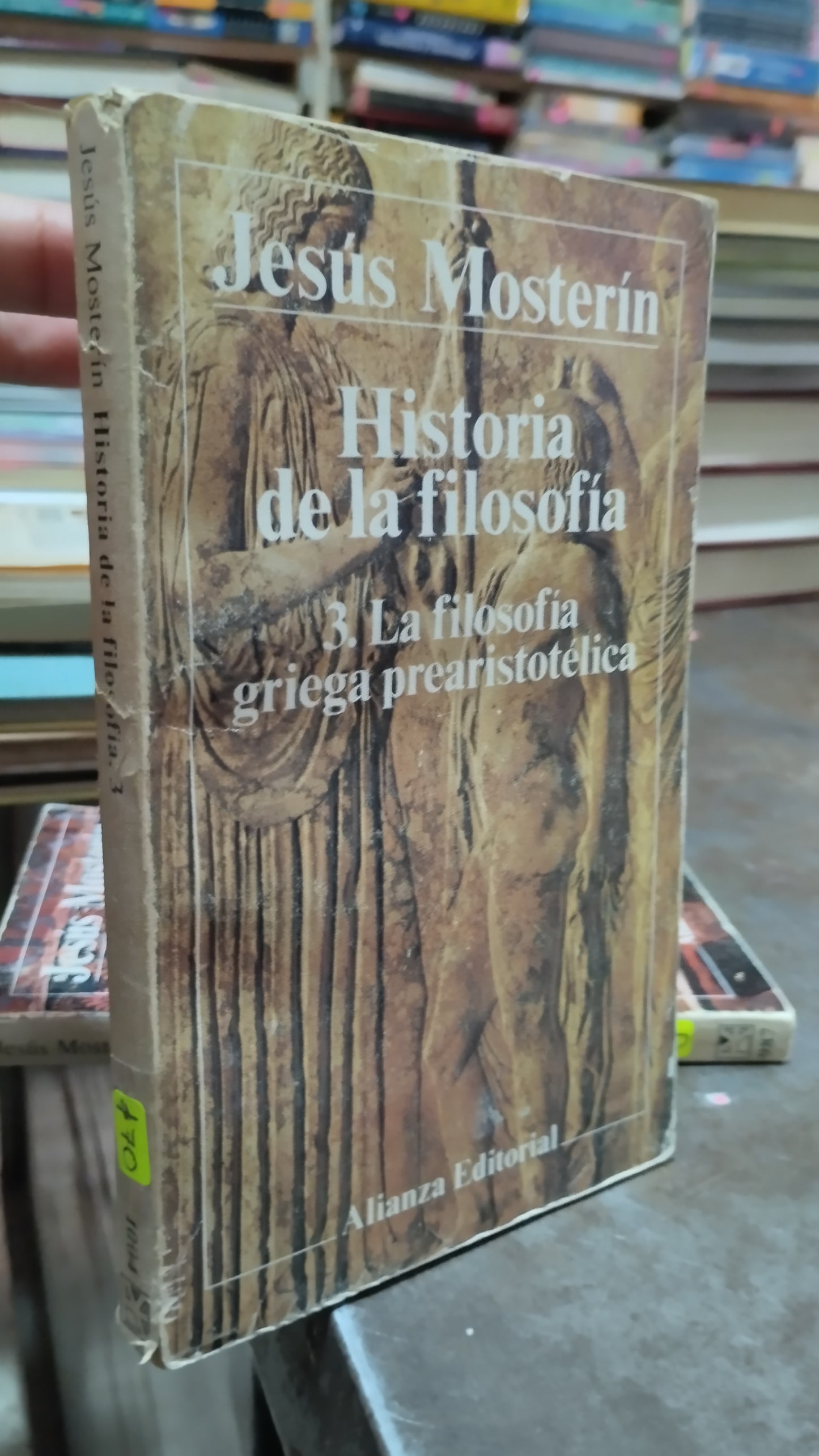 HISTORIA DE LA FILOSOFIA POR JESUS MOSTERIN LIBRO USADO HISTORIA ALDAMA