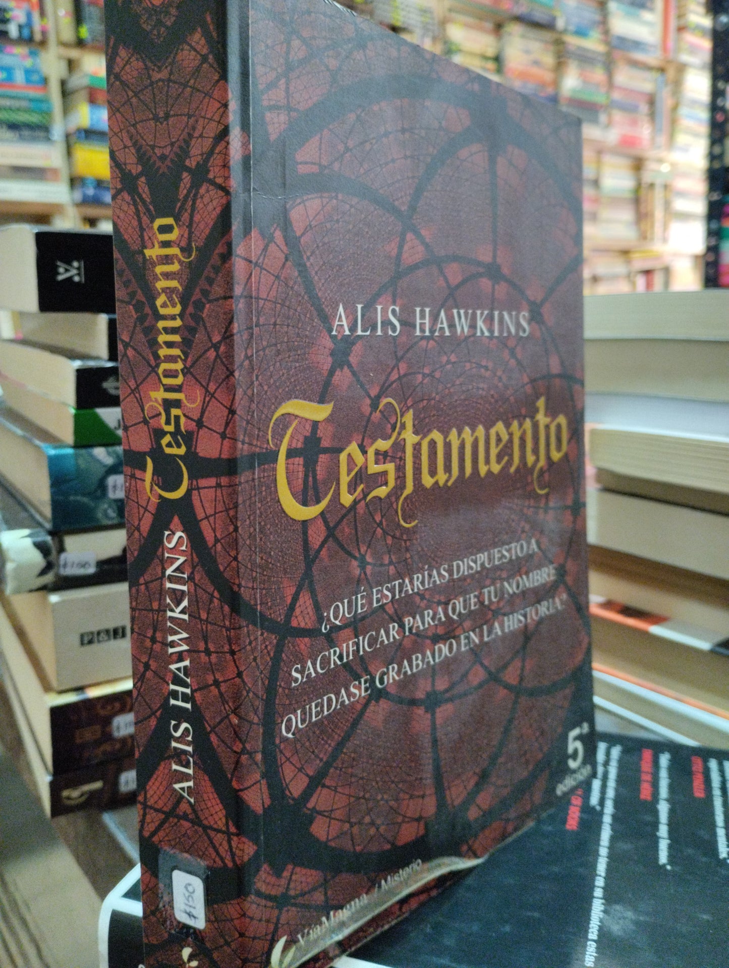 TESTAMENTO QUINTA EDICION POR ALIS HAWKINS USADO NOVELAS ALDAMA
