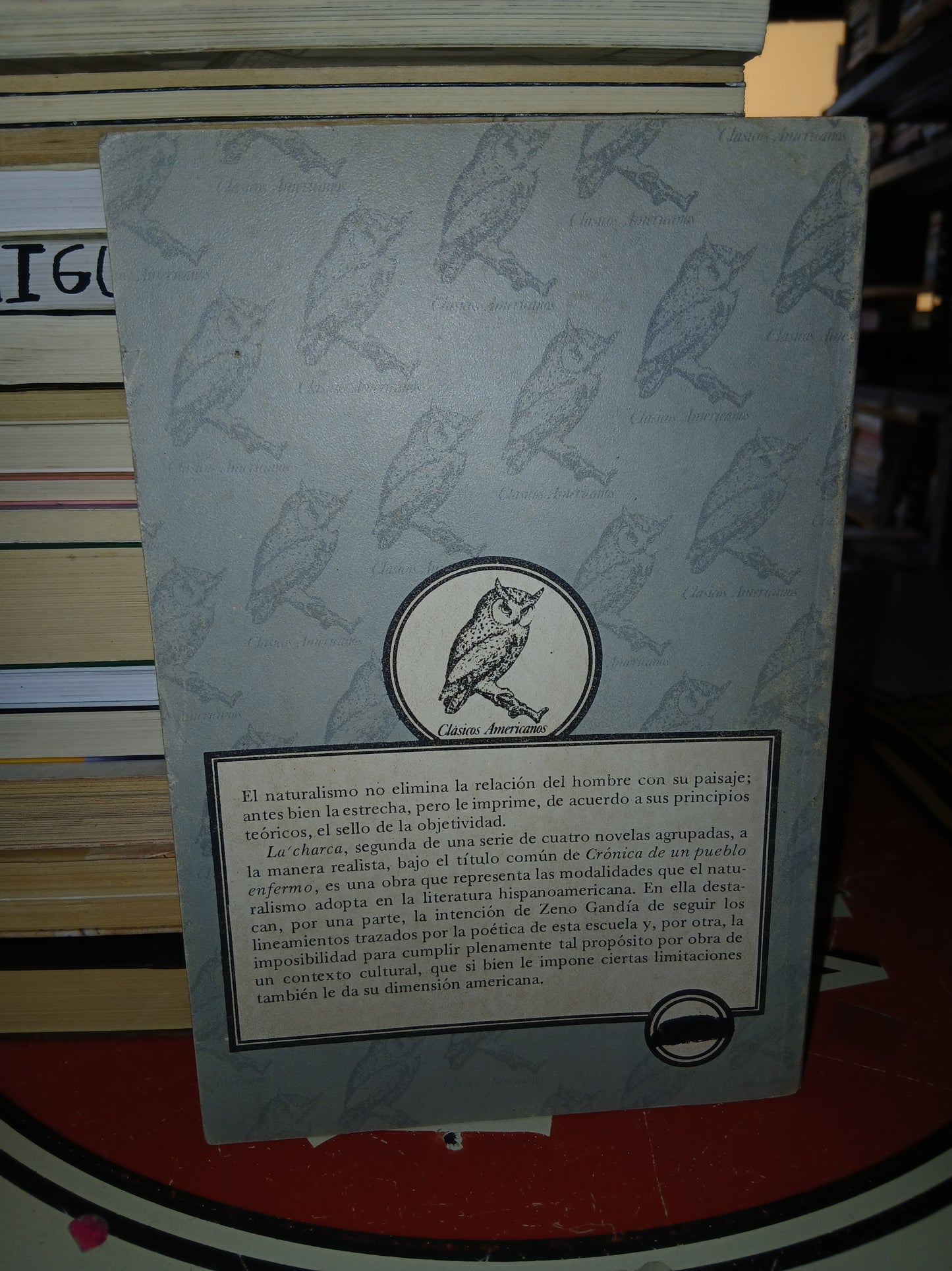 LA CHARCA POR MANUEL ZENO GANDÍA USADO NOVELA LITERARIO 207