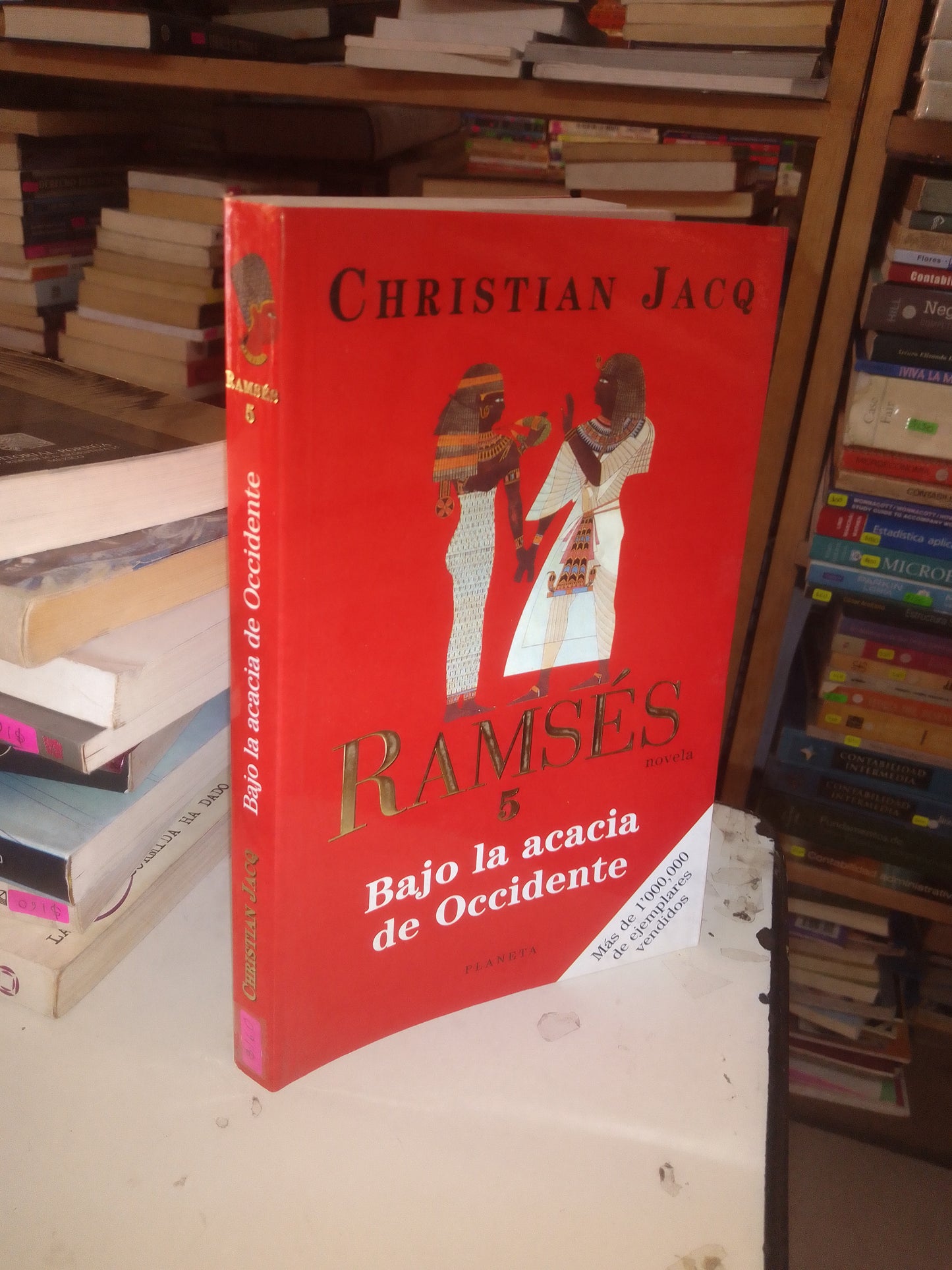 RAMSES 5: BAJO LA ACACIA DE OCCIDENTE POR CHRISTIAN JACQ USADO NOVELA LITERARIO 207
