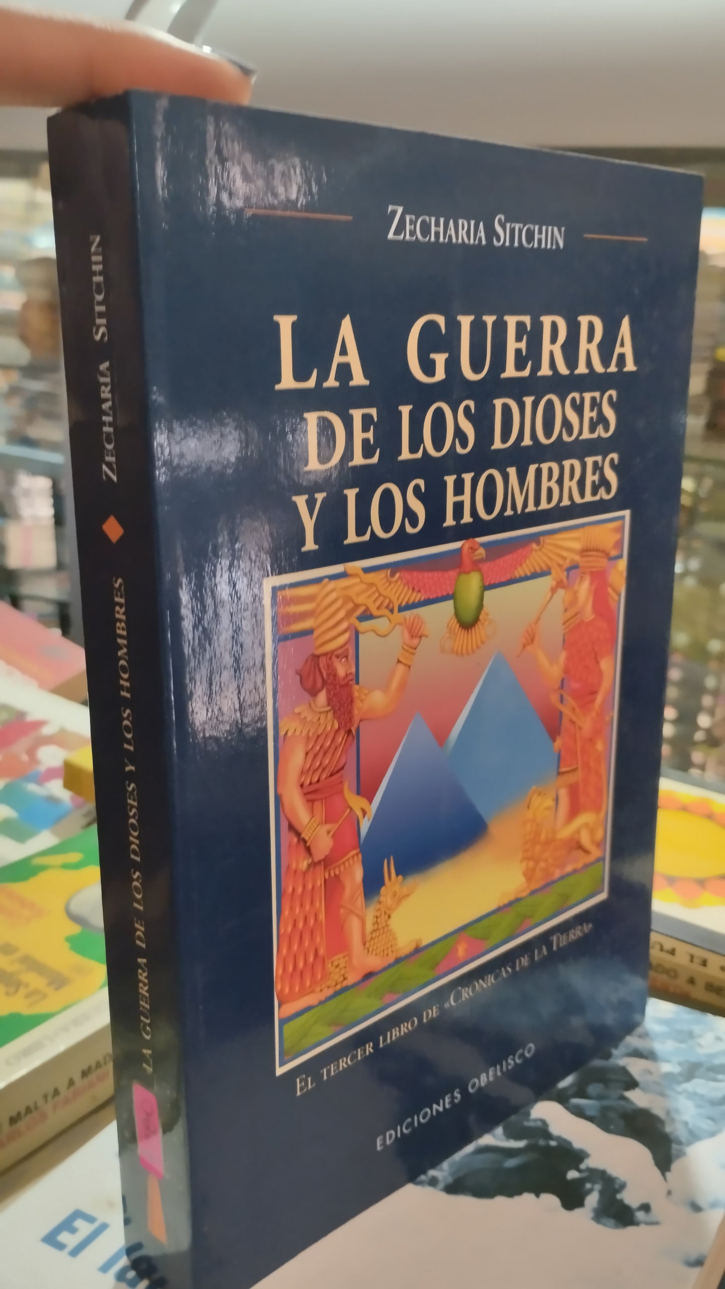 LA GUERRA DE LOS HOMBRES Y LOS DIOSES POR ZECHARIA SITCHIN LIBRO USADO HISTORIA ALDAMA EDITORIAL OBELISCO EN BUEN ESTADO