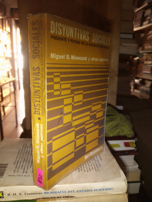DISYUNTIVAS SOCIALES PRESENTE Y FUTURO DE LA SOCIEDAD MEXICANA II POR MIGUEL S WIONCZEK USADO SOCIOLOGÍA LITERARIO 207
