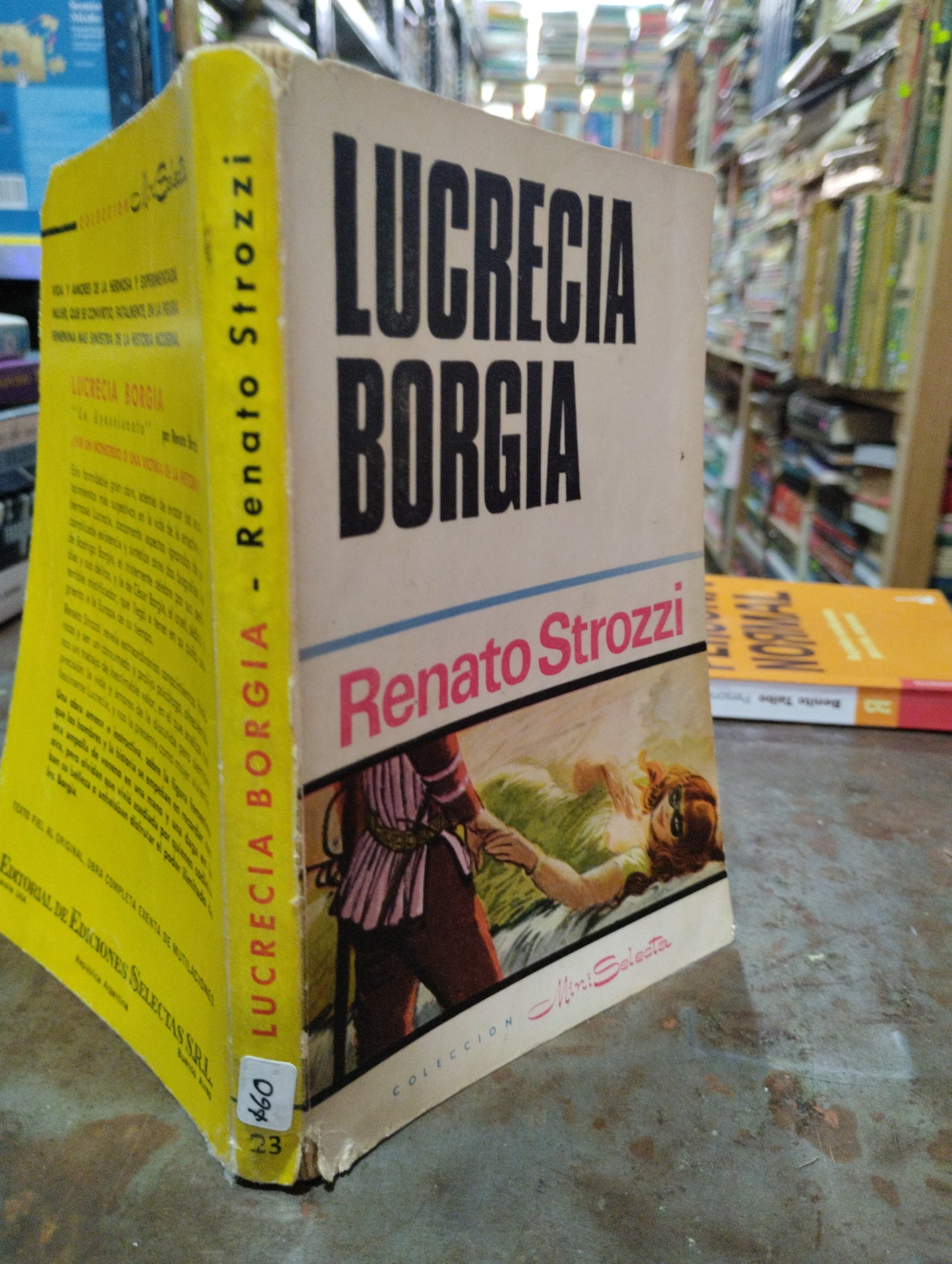 LUCRECIA BORGIA POR RENATO STROZZI USADO NOVELAS ALDAMA