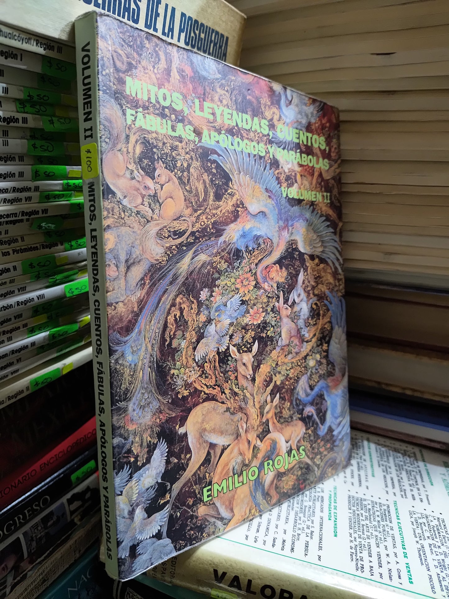 MITOS LEYENDAS CUENTOS FABULAS APOLOGOS Y PARABOLAS VOL 2 POR EMILIO ROJAS USADO NOVELAS JUAREZ 507