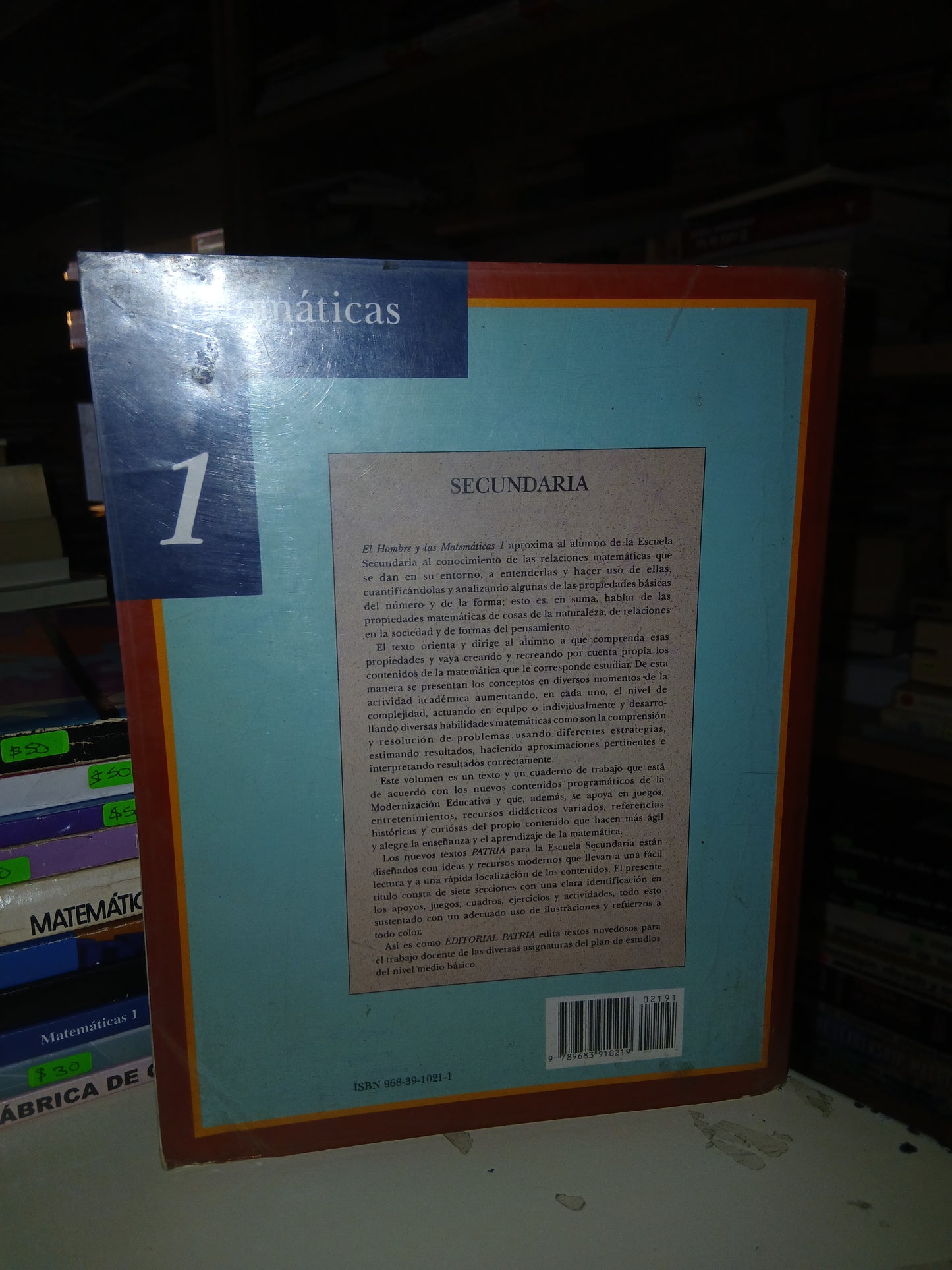 EL HOMBRE Y LAS MATEMÁTICAS 1 POR SANTIAGO VALIENTE BARDERAS Y SANTIAGO RUBIO RAMÍREZ USADO MATEMÁTICAS LITERARIO 207