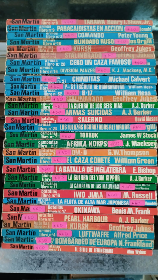 SAN MARTIN 31 TOMOS LIBRO USADO HISTORIA ALDAMA