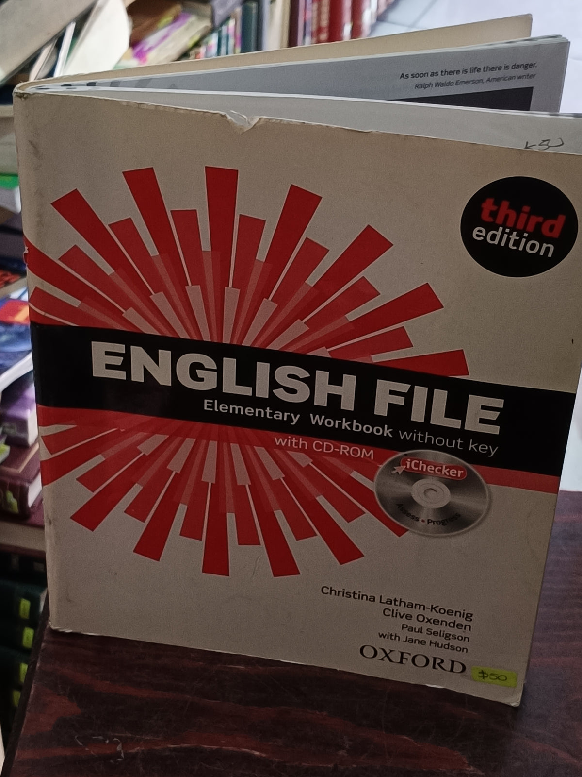 ENGLISH FILE ELEMENTARY WORKBOOK WITHOUT KEY CHRISTINA LATHAM-KOENING USADO IDIOMAS LITERARIO 305