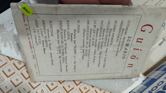 GUION SUMARIO POR EL DIRECTOR JOSE GOMEZ ROBLEDA LIBRO USADO ANTIGUO ALDAMA