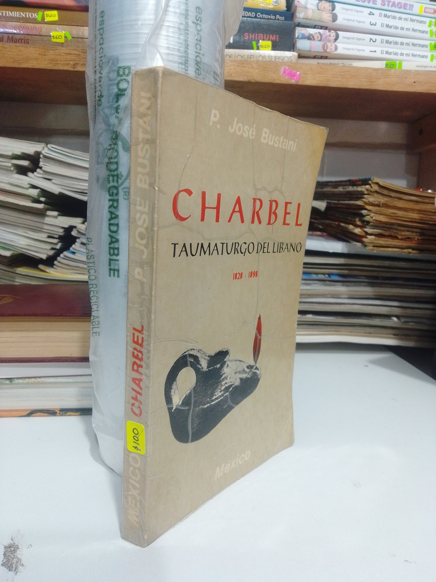 CHARBEL TAUMATURGO DEL LIBANO POR P. JOSE BUSTANI, USADO, NOVELA, JUAREZ 515
