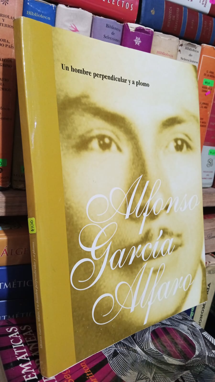 UN HOMBRE PERPENDICULAR Y A PLOMO DE ALFONSO GARCIA ALFARO USADO HISTORIA JUAREZ 507