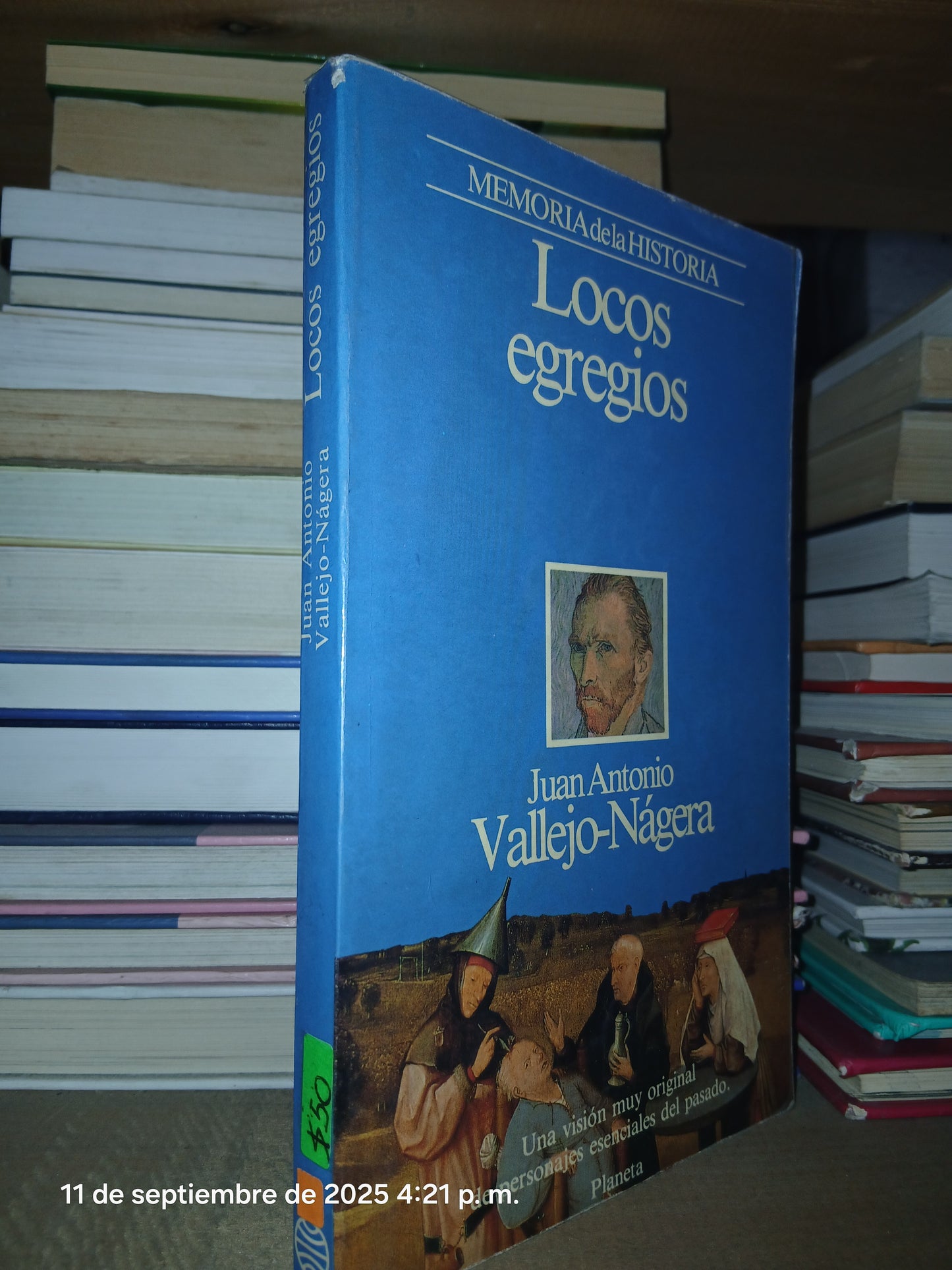 LOCOS EGREGIOS POR JUAN ANTONIO VALLEJO NÁGERA USADO NOVELA LITERARIO 207