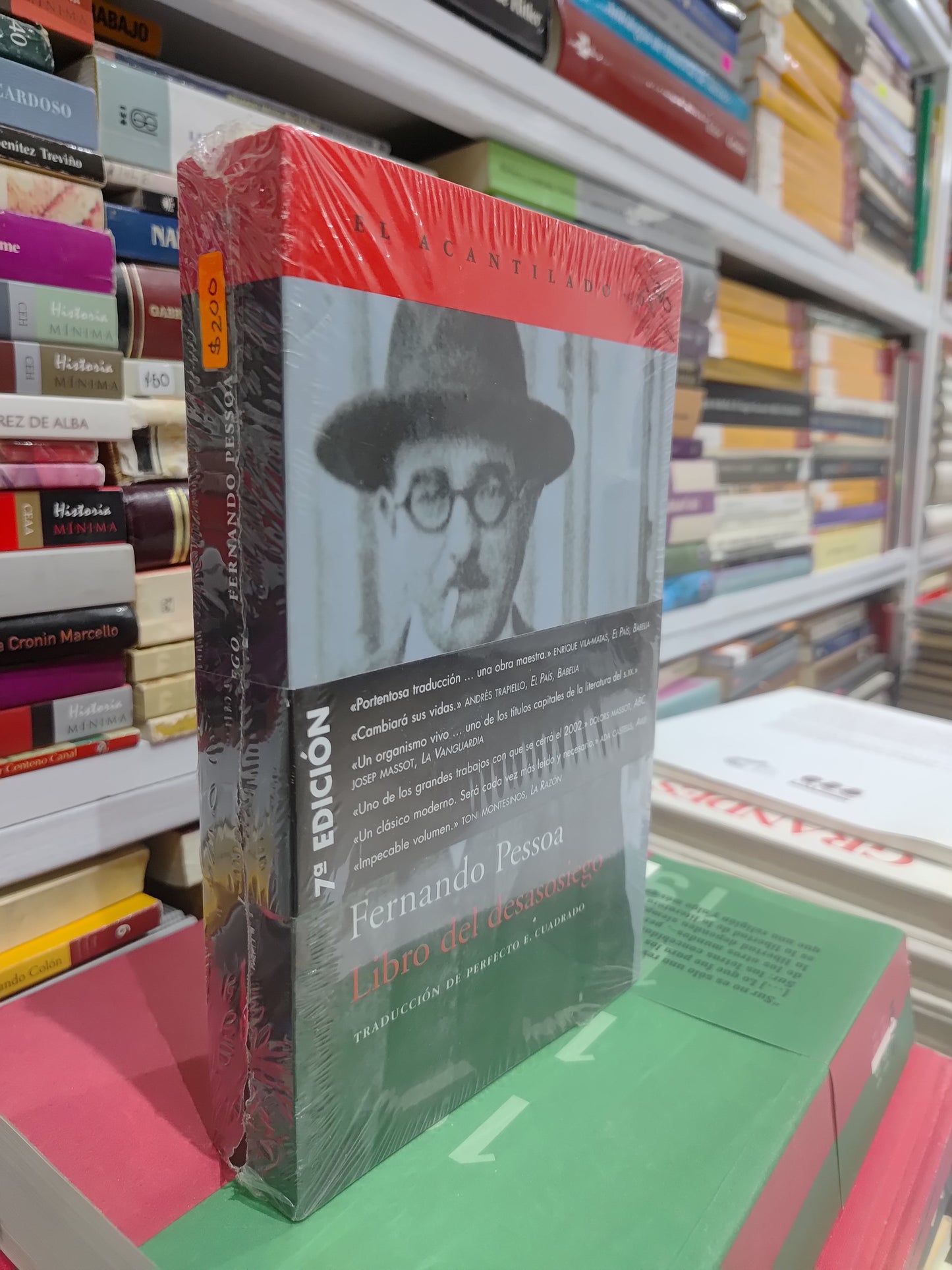 LIBRO DEL DESASOSIEGO POR FERNANDO PESSOA USADO NOVELAS JUAREZ 515