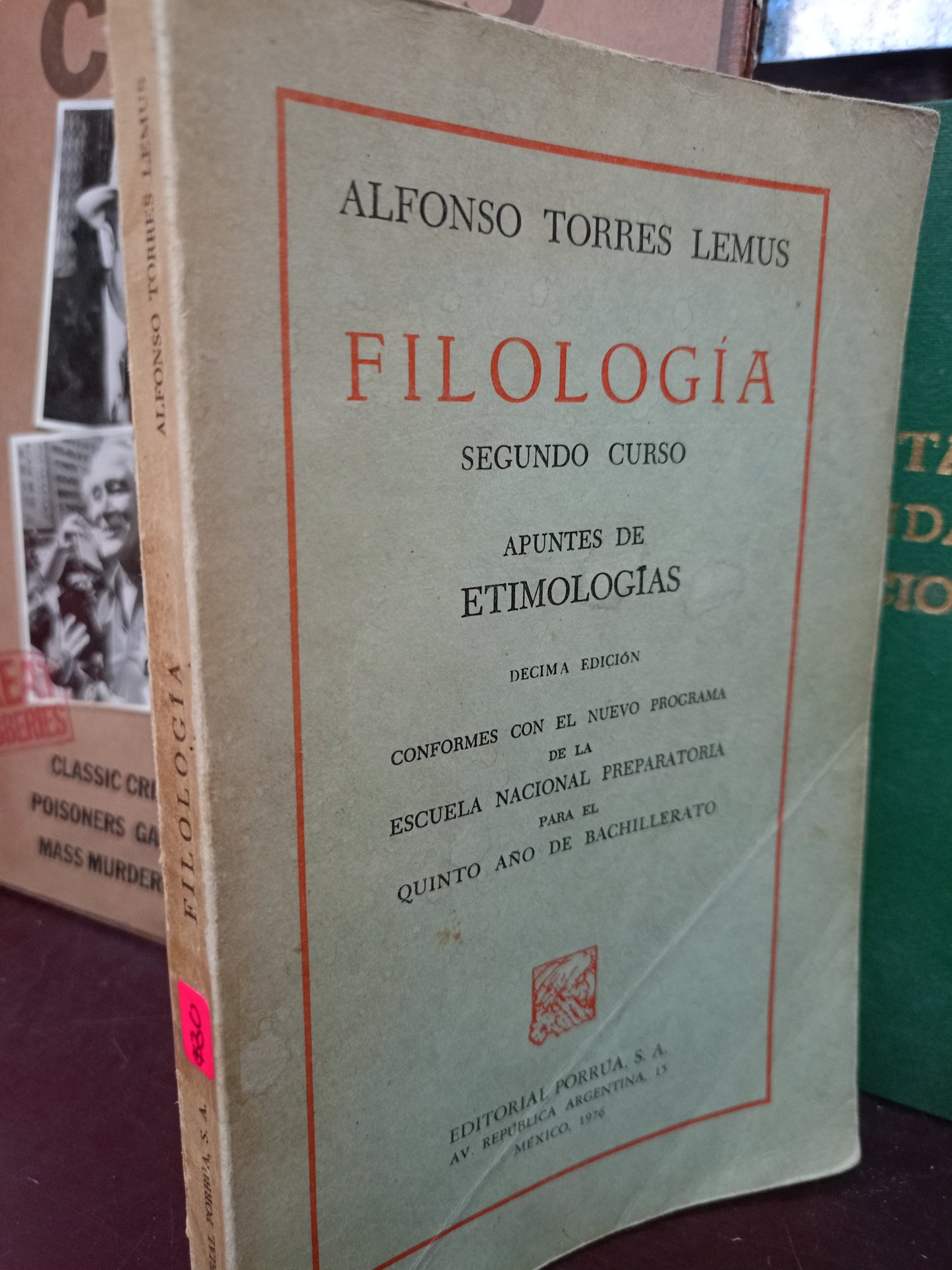 FILOLOGIA POR ALFONSO TORRES LEMUS USADO FILO.SOCI LITERARIO 305