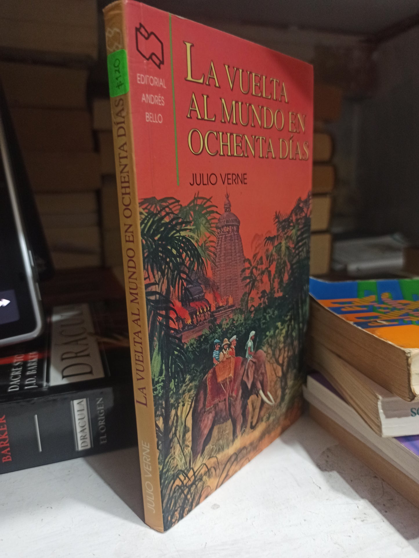 LA VUELTA AL MUNDO EN OCHENTA DIAS POR JULIO VERNE USADO NOVELAS JUÁREZ