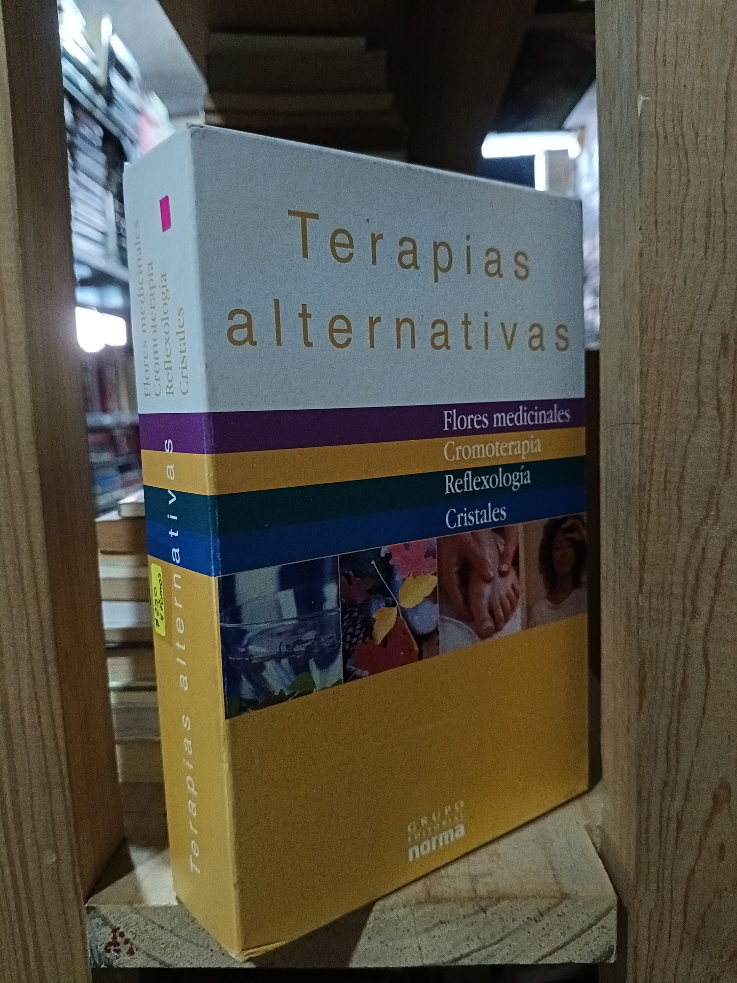 TERAPIAS ALTERNATIVAS FLORES MEDICINALES CROMOTERAPIA REFLEXOLOGÍA CRISTALES $250 x 4 TOMOS USADO SALUD ALDAMA