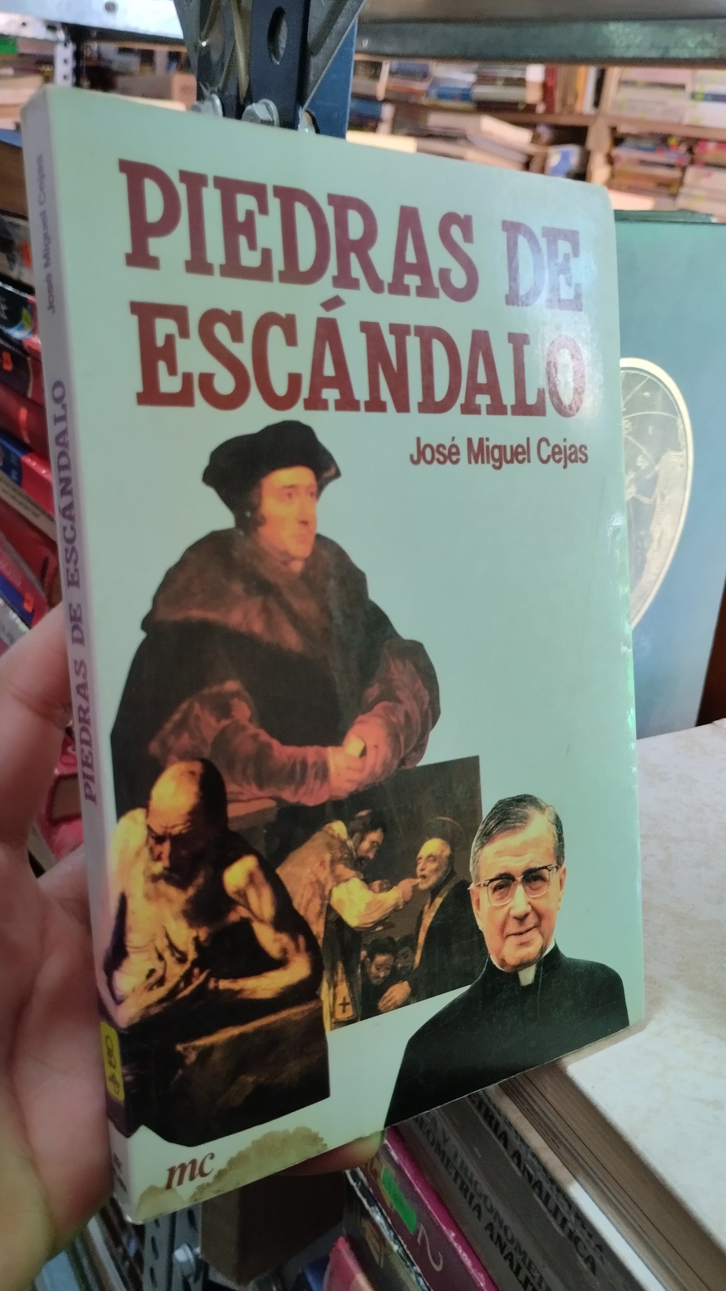 PIEDRAS DE ESCANDALO POR JOSE MIGUEL CEJAS LIBRO USADO RELIGION ALDAMA