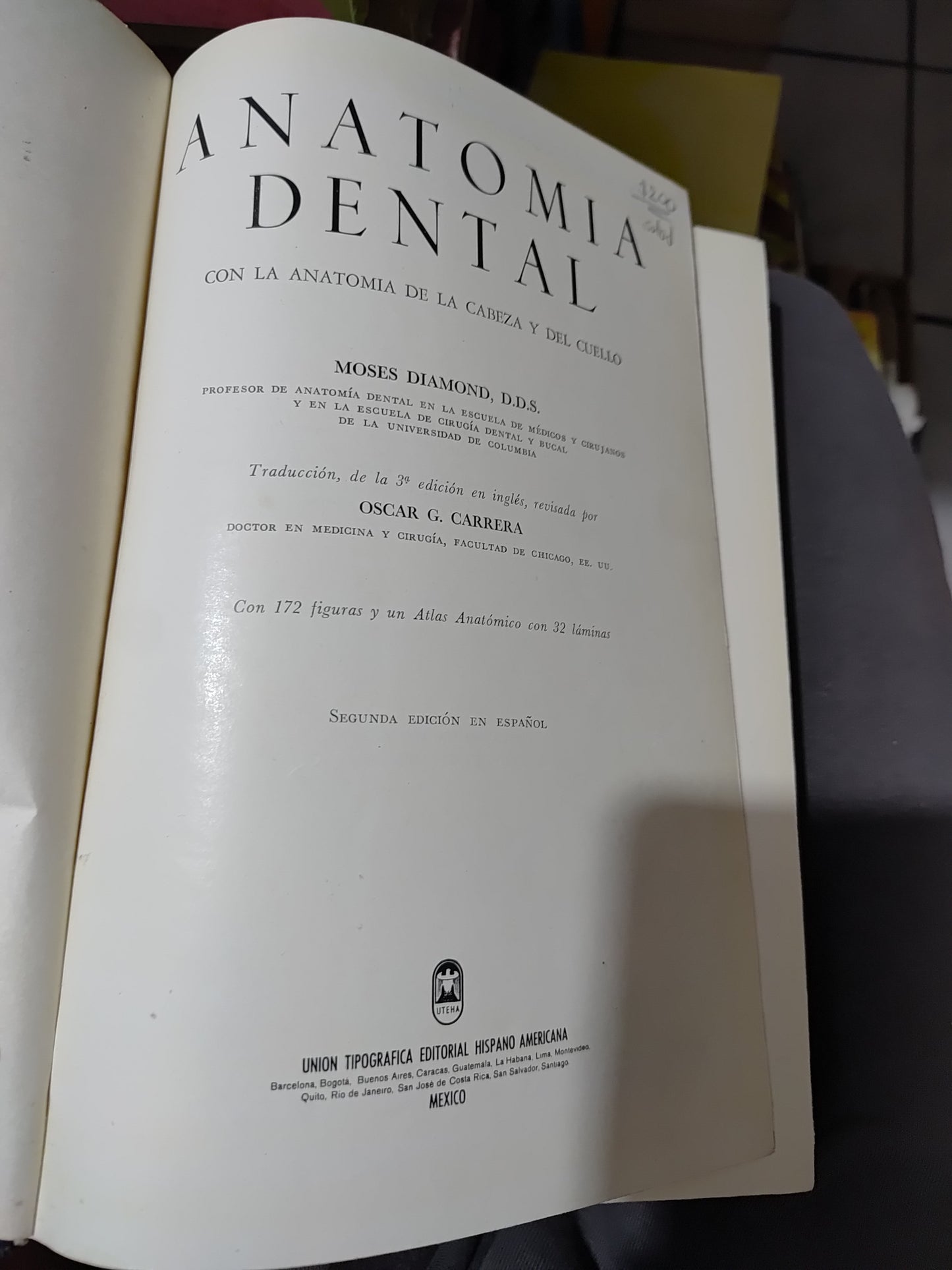 ANATOMIA DENTAL POR MOISES DIAMOND USADO SALUD JUAREZ 507