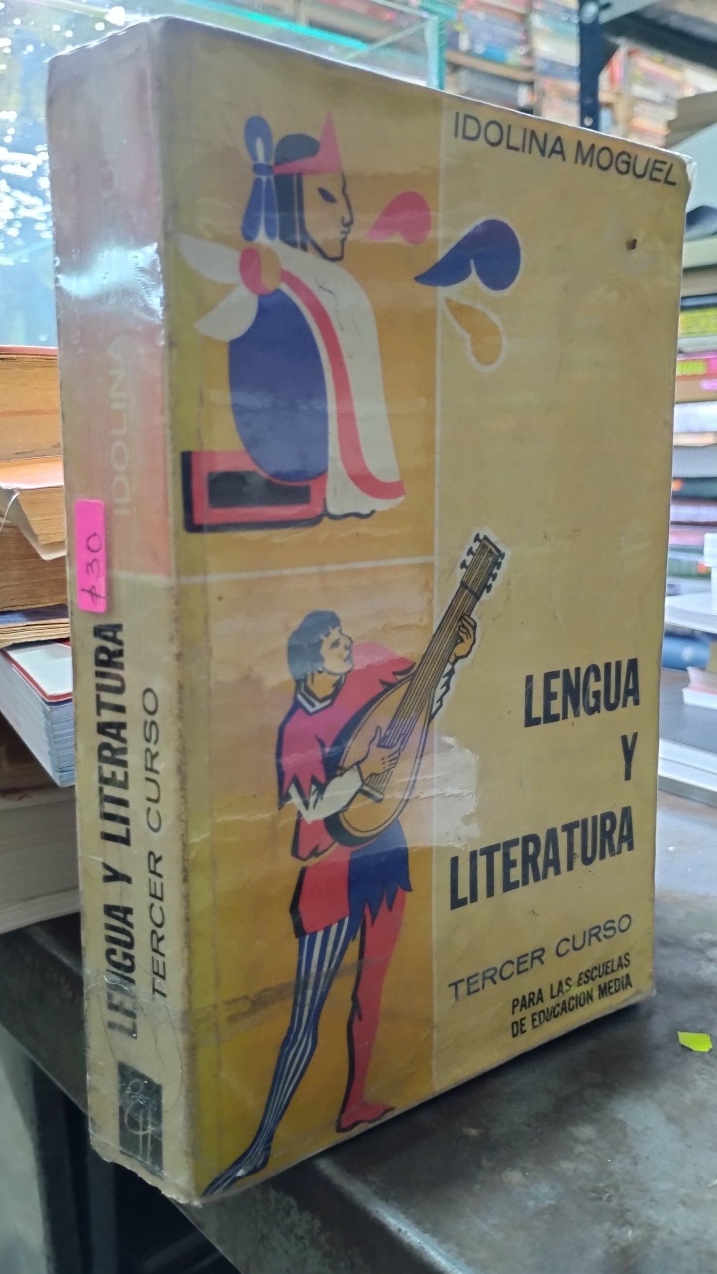 LENGUA Y LITERATURA TERCER CURSO POR IDOLINA MOGUEL LIBRO USADO EDUCACION ALDAMA