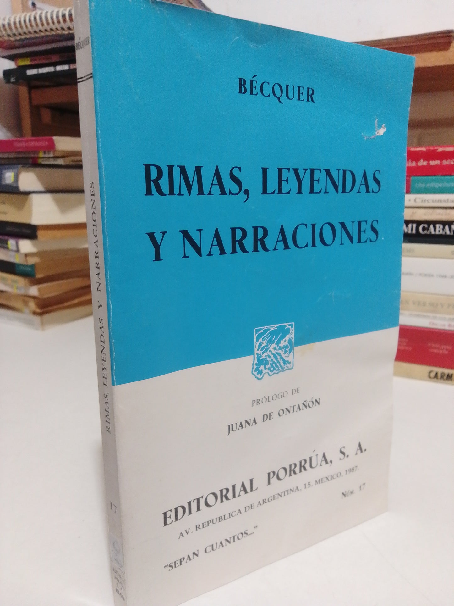 RIMAS LEYENDAS Y NARRACIONES POR GUSTAVO ADOLFO BECQER USADO POESIA JUAREZ