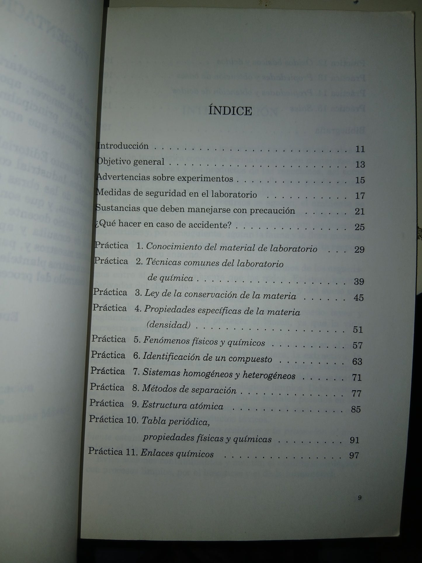 PRÁCTICAS DE QUÍMICA I POR NORMA GLORIA RODRÍGUEZ, JOSÉ DE JESÚS GÓMEZ Y JOSÉ CUITLÁHUAC VÁZQUEZ USADO QUÍMICA LITERARIO 207