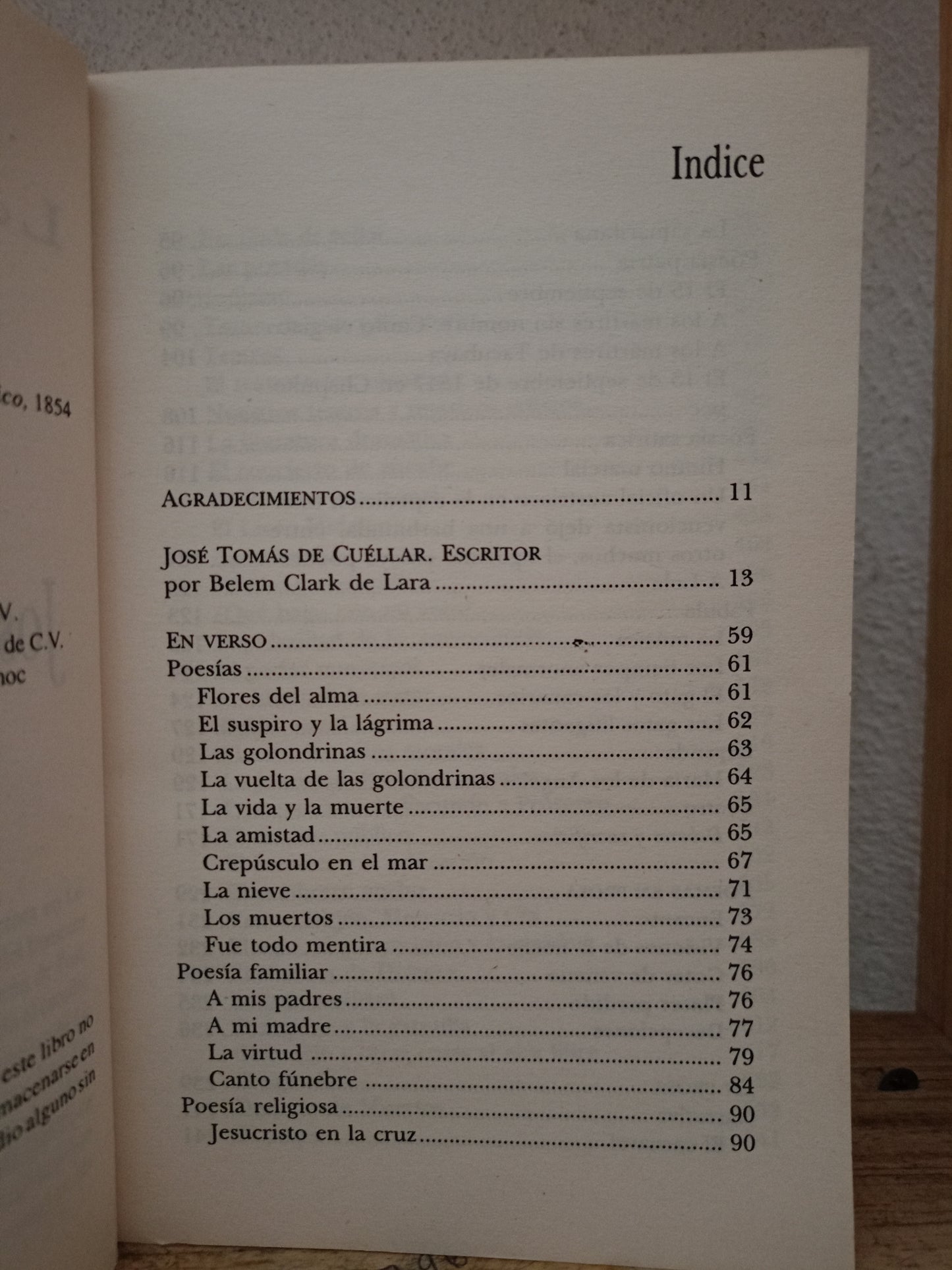 LOS IMPRESCINDIBLES DE JOSÉ TOMÁS DE CUÉLLAR USADO NOVELA LITERARIO 305