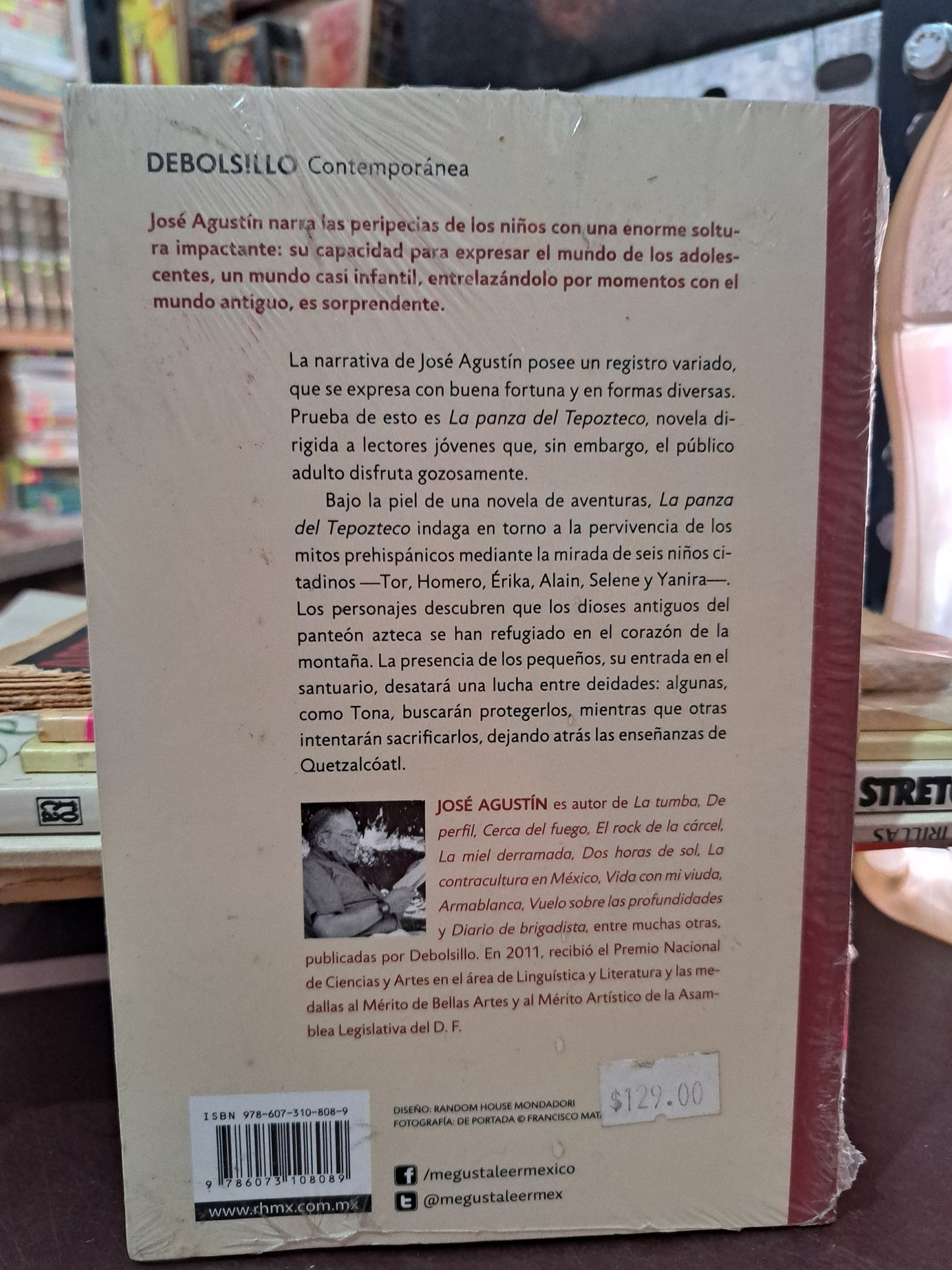 LA PANZA DEL TEPOZTECO JOSE AGUSTIN NUEVO LIBROS NUEVOS LITERARIO 305