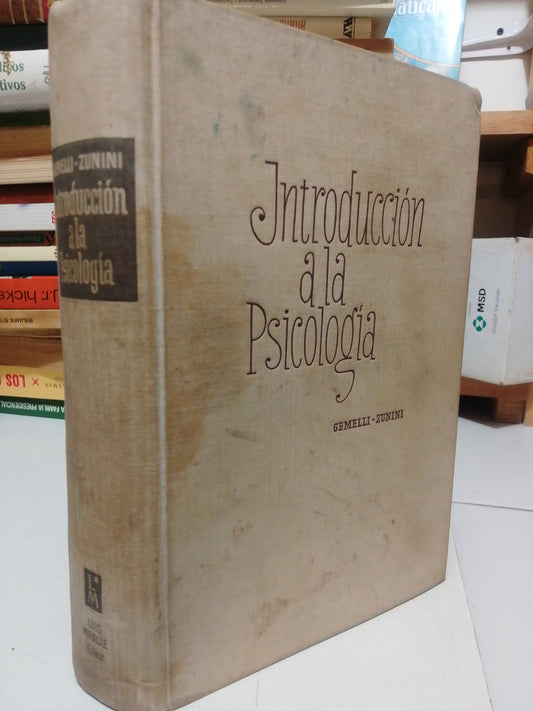 INTRODUCCION A LA PSICOLOGIA POR GEMELLI ZUNINI USADO PSICOLOGIA JUAREZ