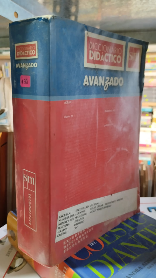 DICCIONARIO DIDÁCTICO AVANZADO POR SM LIBRO USADO EDUCACIÓN ALDAMA