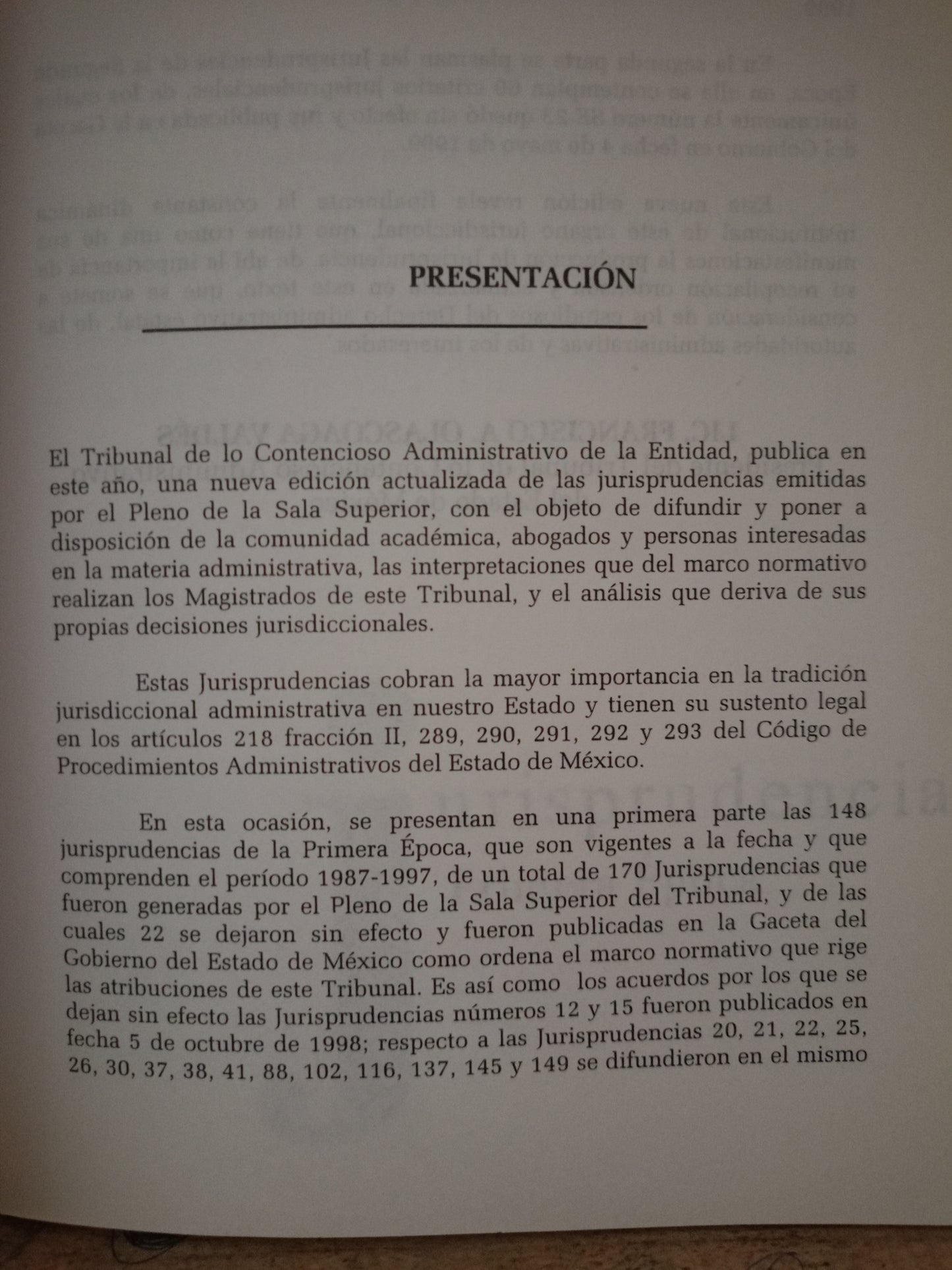 JURISPRUDENCIA PRIMERA Y SEGUNDA ÉPOCA 1987/1999 USADO DERECHO LITERARIO 305