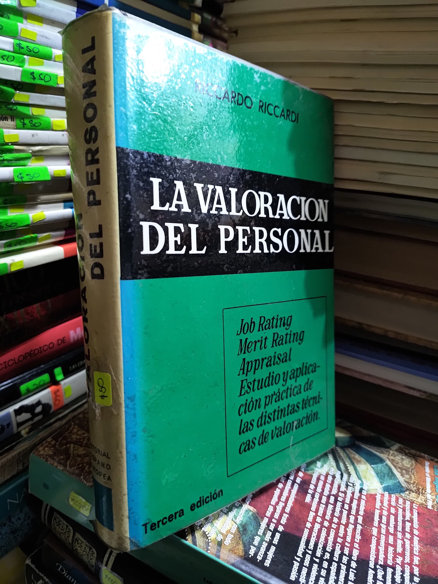 LA VALORACION DEL PERSONAL POR RICCARDO RICARDDI USADO ADMINISTRACION JUAREZ 507