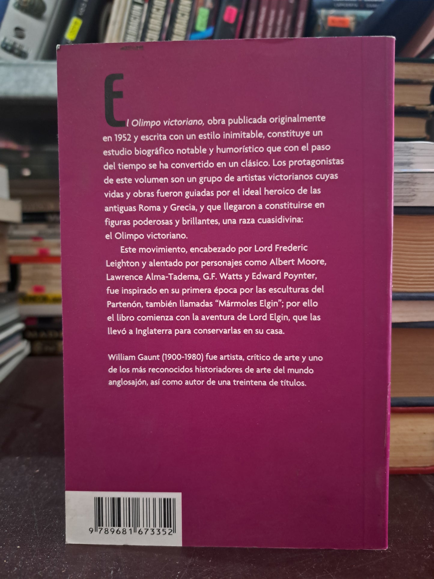 EL OLIMPO VICTORIANO WILLIAM GAUNT USADO HISTORIA LITERARIO 305