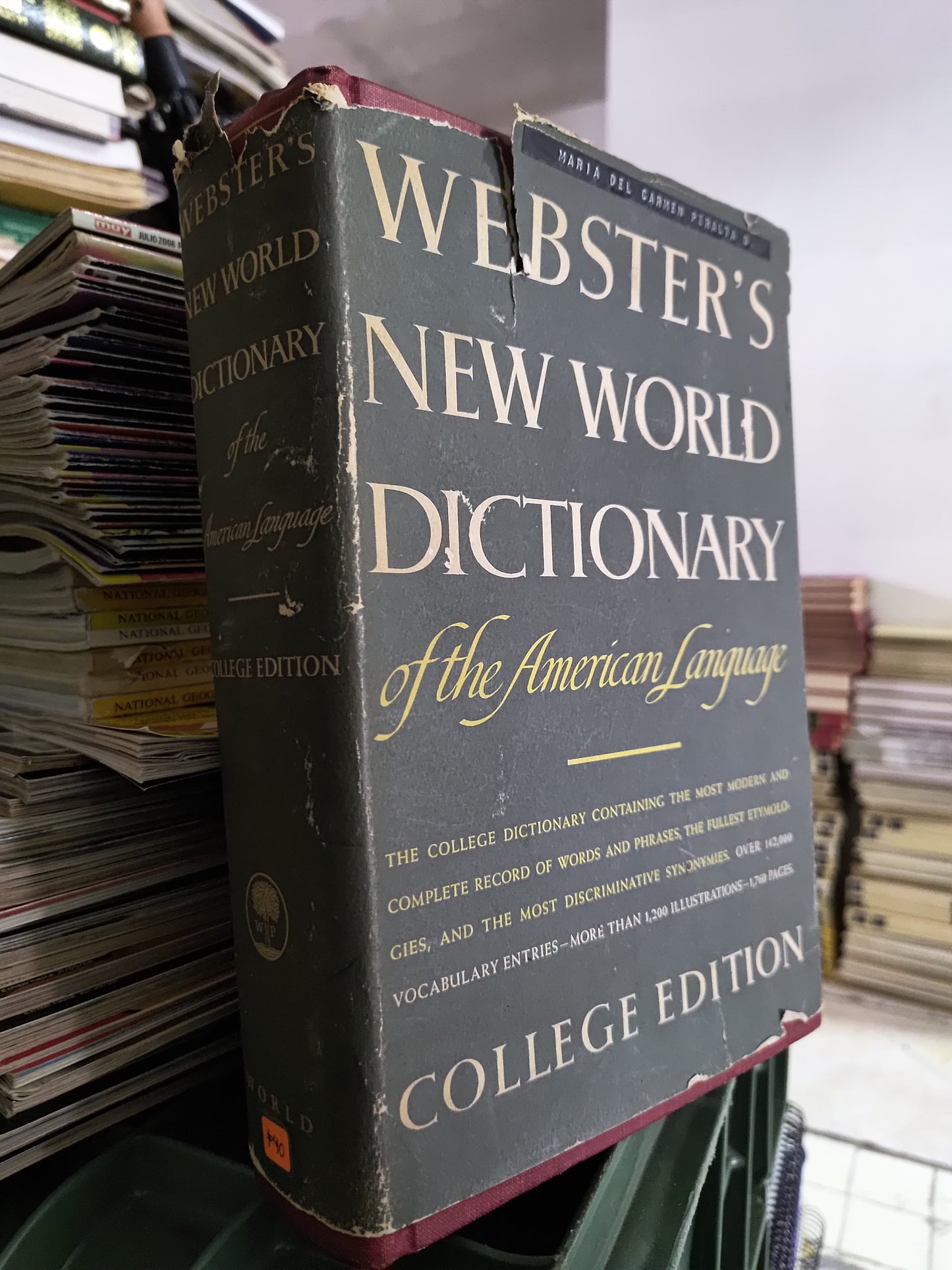 WEBSTERS NEW WORLD DICTIONARY OF THE AMERICAN LENGUAGE POR EDITORIAL COLLEGE USADO IDIOMAS JUAREZ 515
