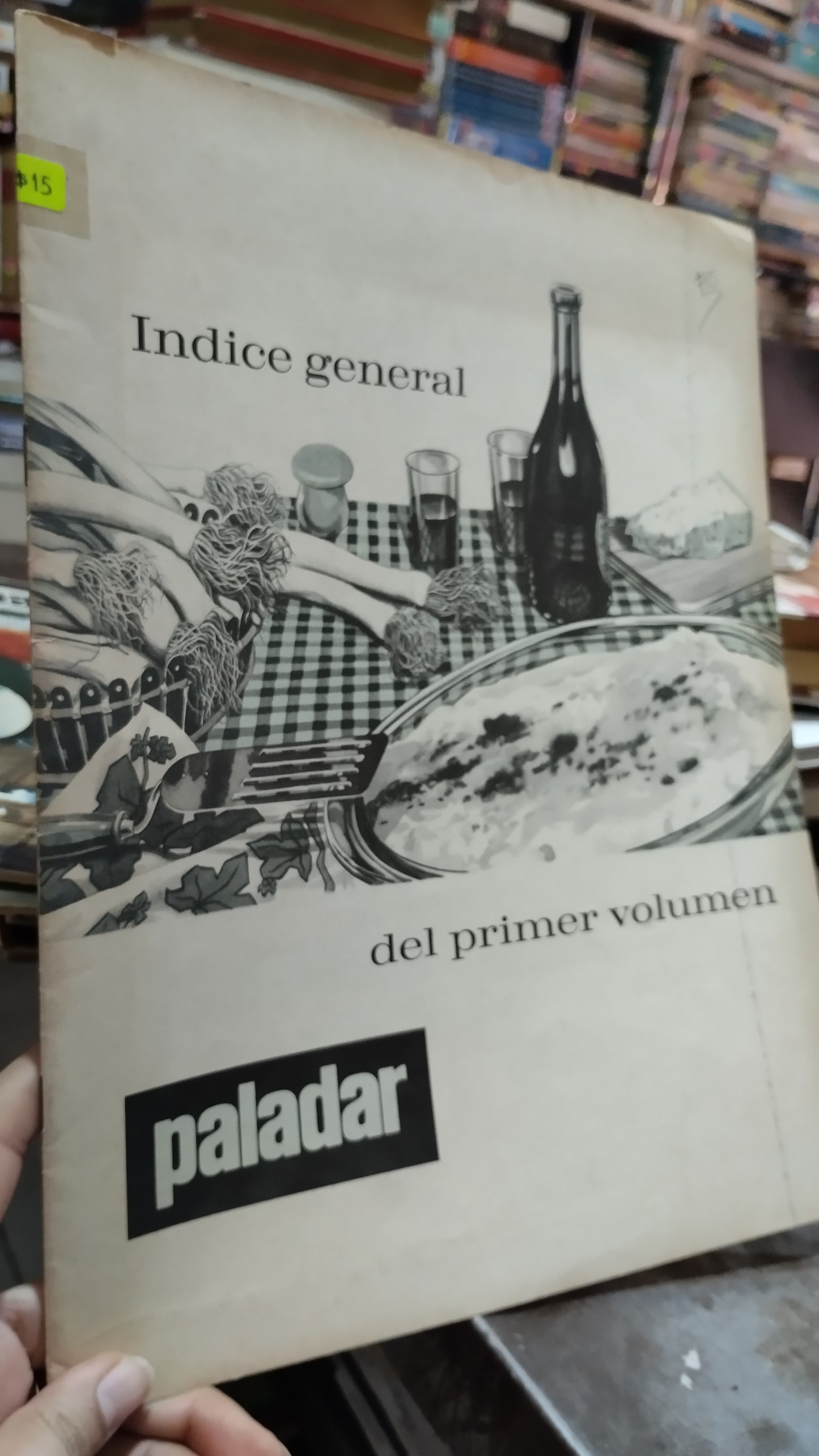 INDICE GENERAL DEL PRIMER VOLUMEN LIBRO USADO COCINA ALDAMA