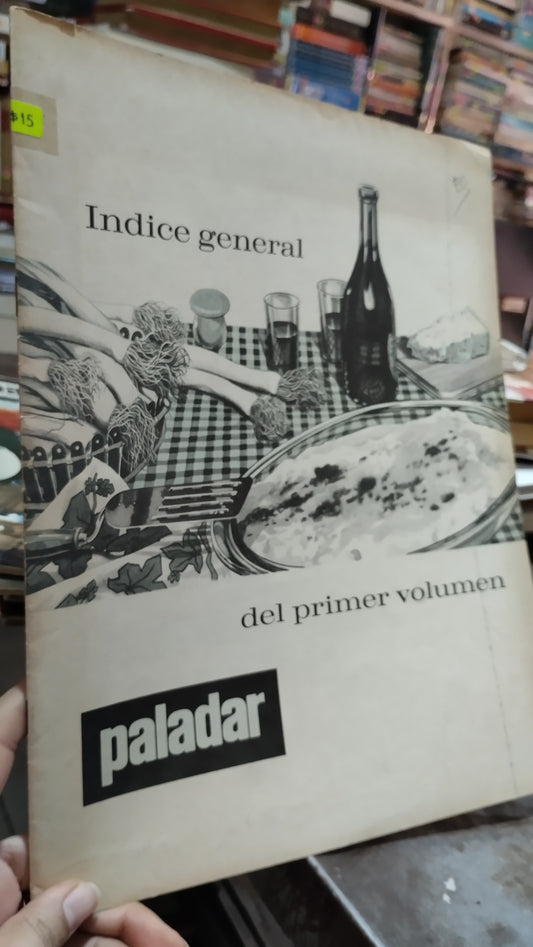 INDICE GENERAL DEL PRIMER VOLUMEN LIBRO USADO COCINA ALDAMA