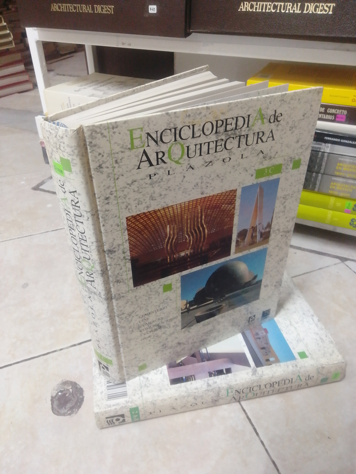 ENCICLOPEDIA DE ARQUITECTURA VOLUMEN 3, POR ALFREDO PLAZOLA, USADO, ARQUITECTURA, JUAREZ 515