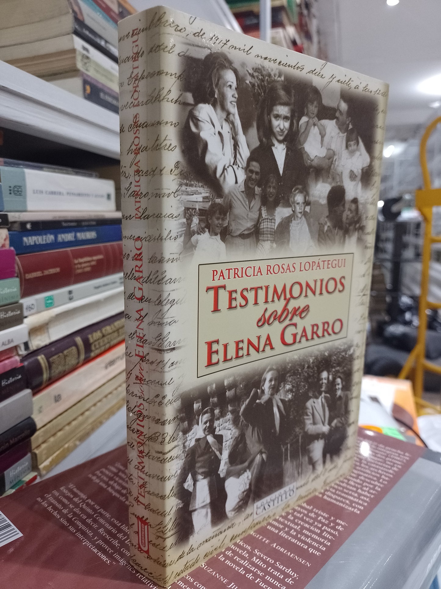 TESTIMONIO SOBRE ELENA GARRO POR PATRICIA ROSAS LOPATEGUI USADO NOVELA JUAREZ 515