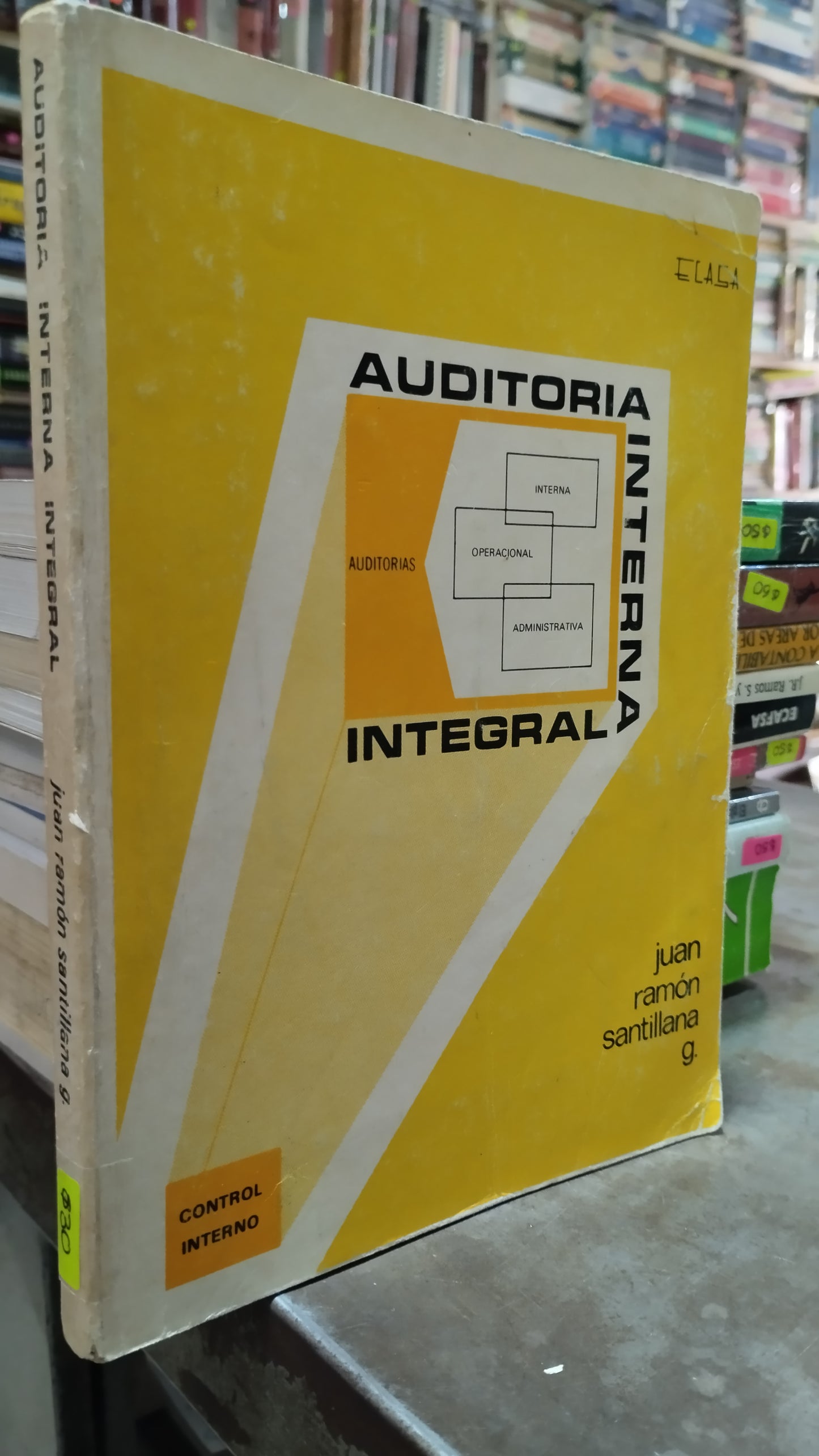 AUDITORIA INTERNA INTEGRAL POR JUAN RAMON SANTILLANA LIBRO USADO ADMINISTRACION ALDAMA