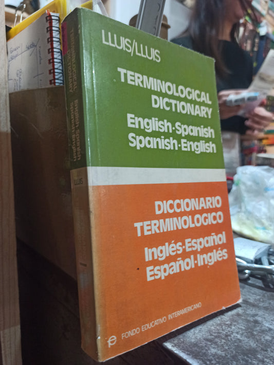DICCIONARIO TERMINOLOGICO INGLES ESPAÑOL POR EMILIO LLUIS RIERA USADO IDIOMAS ALDAMA