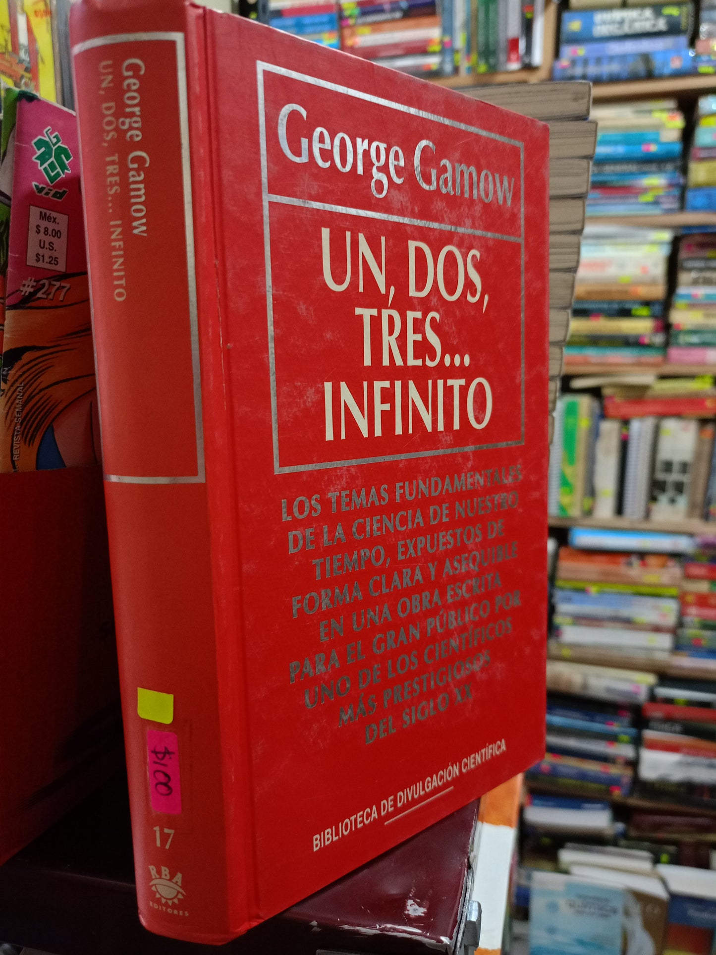UN, DOS, TRES... INFINITO POR GEORGE GAMOW USADO NOVELA LITERARIO 305