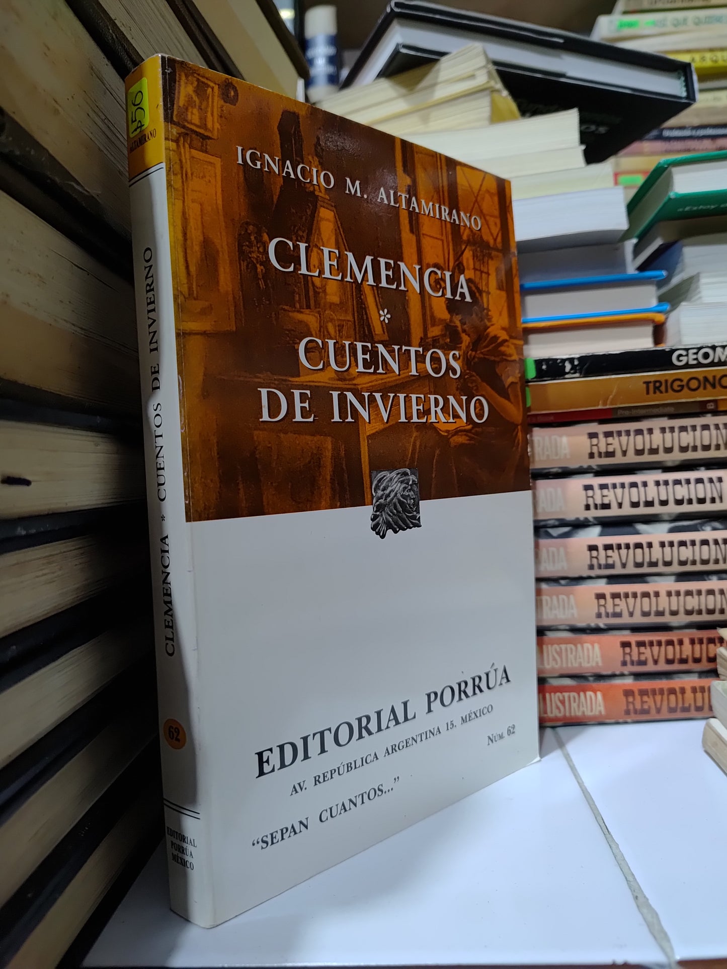 CLEMENCIA CUENTOS DE INVIERNO POR IGNACIO M. ALTAMIRANO USADO NOVELAS JUAREZ 507