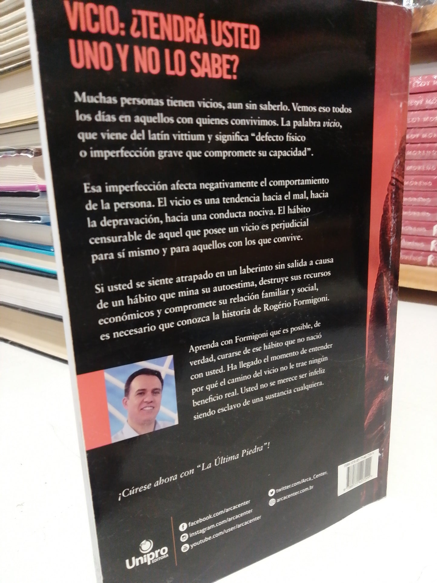 LA ÚLTIMA PIEDRA LOS VICIOS TIENEN CURA POR ROGERIO HORMIGONI Y USADO SUP.PERSONAL JUÁREZ