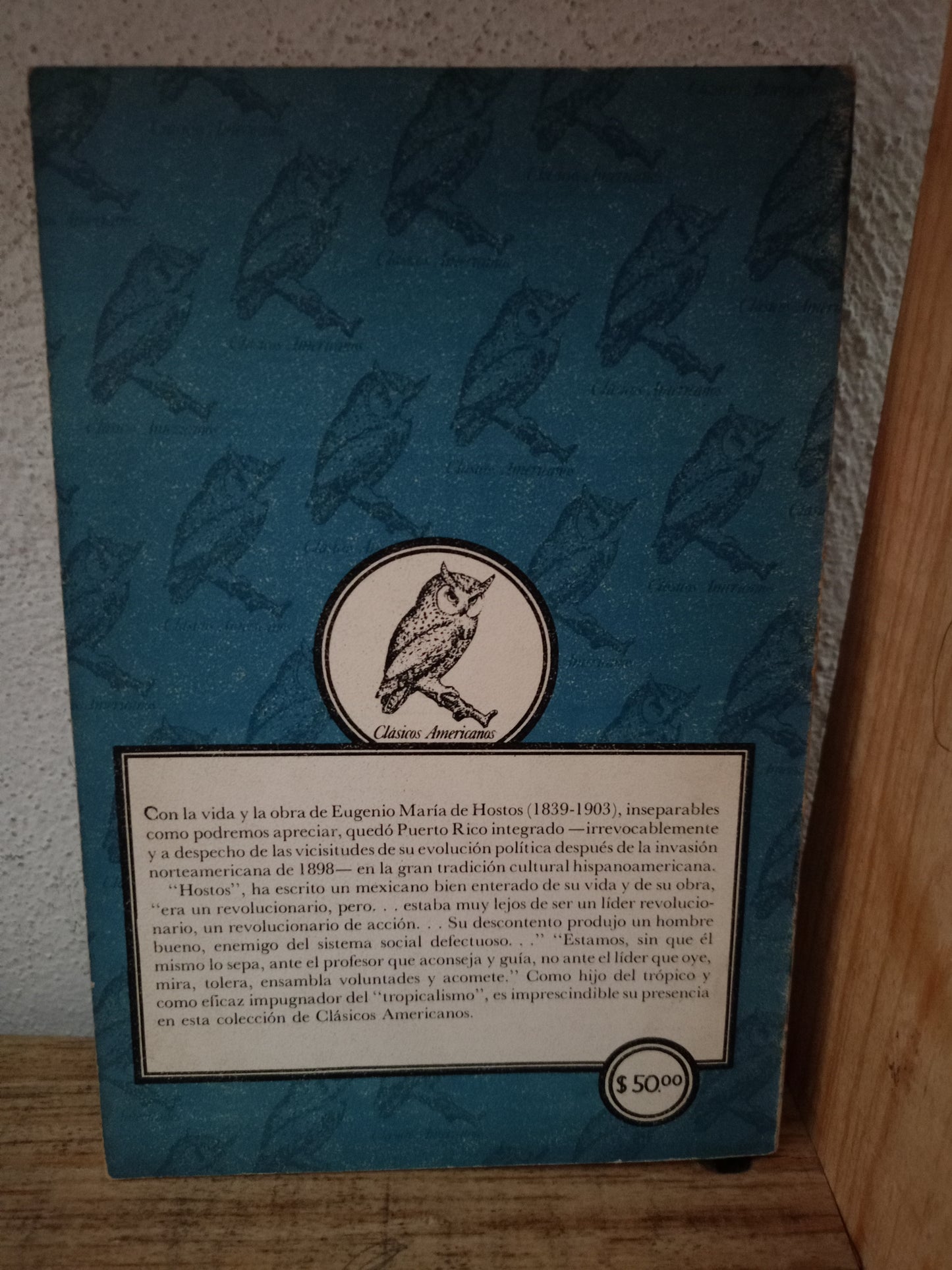 TEXTOS UNA ANTOLOGIA GENERAL POR EUGENIO MARIA DE HOSTOS USADO NOVELA LITERARIO 305