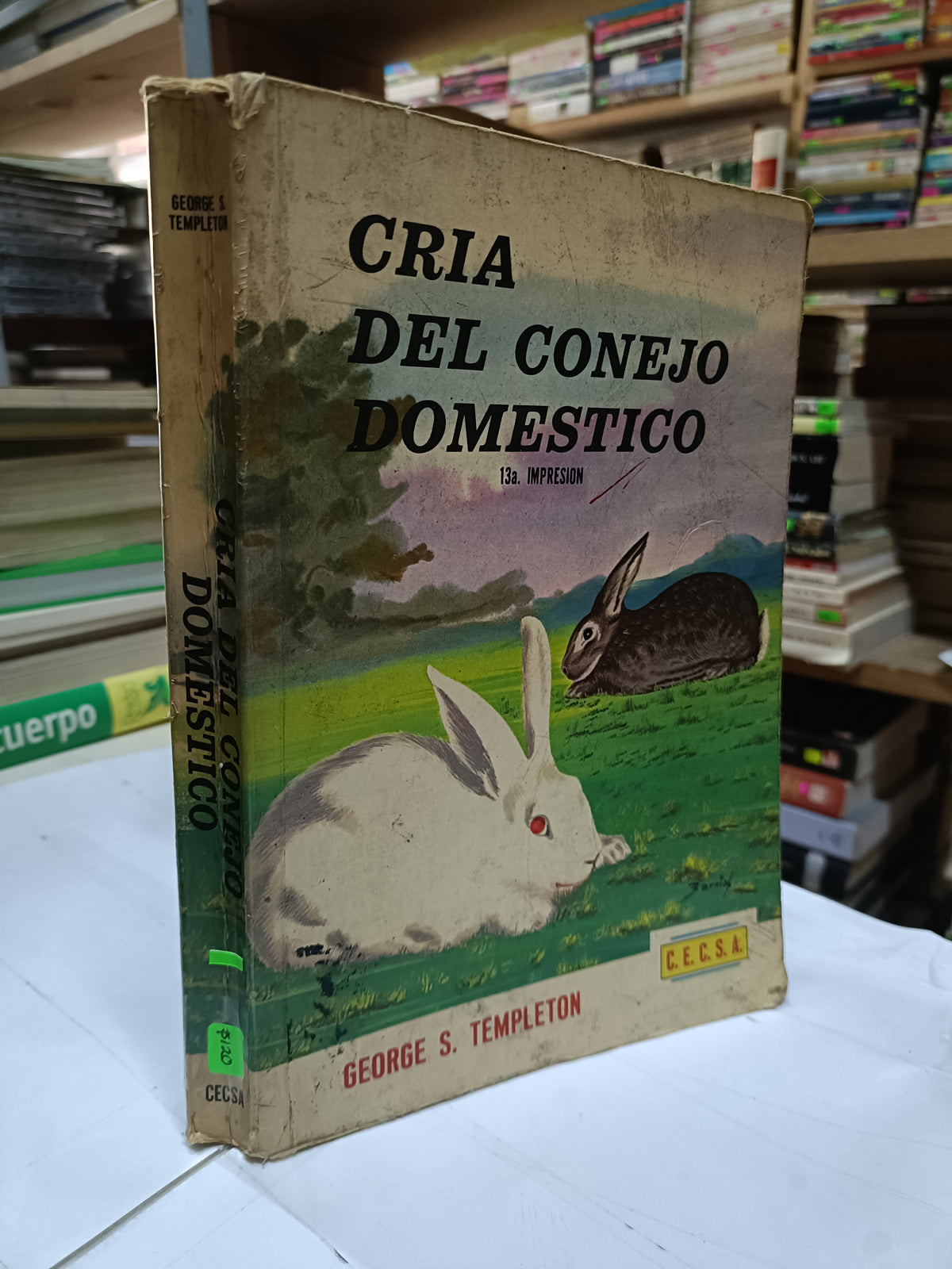 CRIA DEL CONEJO DOMESTICO POR GEORGE S. TEMPLETON USADO BIOLOGIA LITERARIO 207