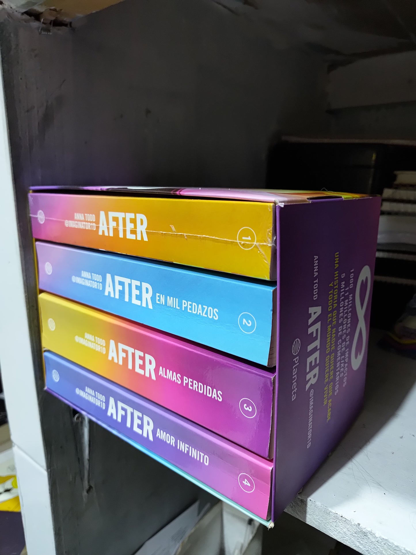 AFTER POR ANNA TODD NUEVO  JUAREZ 4 TOMOS POR $1100